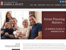 Tablet Screenshot of estateplanningmatters.com
